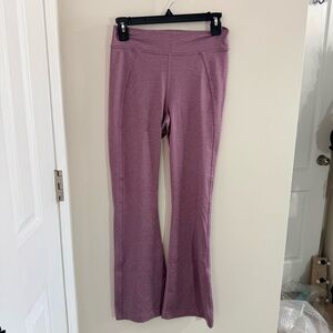 Lululemon Athletica Heathered Rose Flare Leggings Size 8